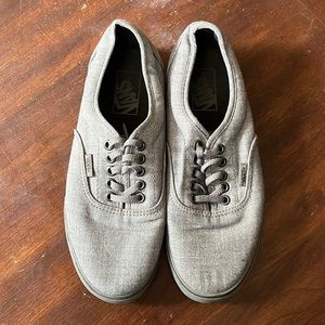 Vans Gray Authentic Low Sneaker